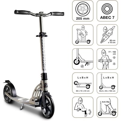  Six degrees trottinette aluminium 205 mm 
