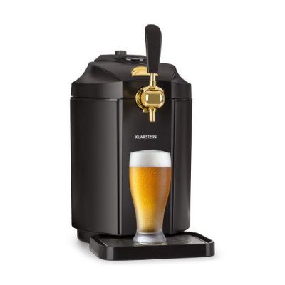 KLARSTEIN Skal tireuse &agrave; bi&egrave;re & rafraichisseur f&ucirc;ts de 5l 3x co2 - inox noir