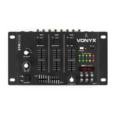 SKYTEC  STM-3020 Mixer DJ 2/3 canaux USB MP3