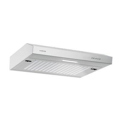 KLARSTEIN SlimVent Hotte aspirante 60 cm A + 200 m&sup3;/h Eclairage LED Mode Evacuation ou Recyclage d'air Argent