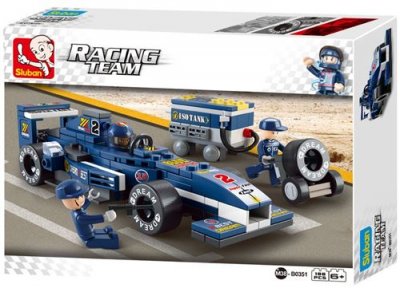 SLUBAN EUROPE Sluban Racing Team : voiture de course bleue (M38-B0351)