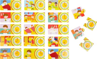 LEGLER Small Foot - Puzzle &eacute;ducatif en bois - L'heure - 10678
