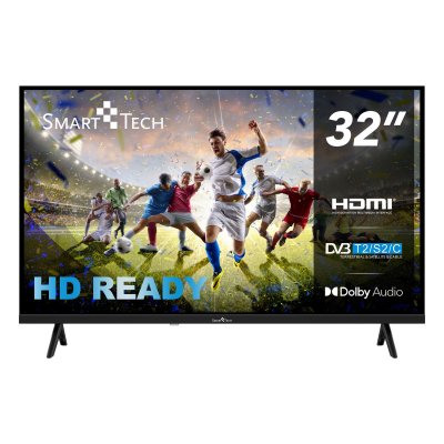 SMART TECH  32HN01K TV HD LED 32 Pouces (80cm) Triple Tuner Dolby Digital Plus, 3xHDMI, 2xUSB