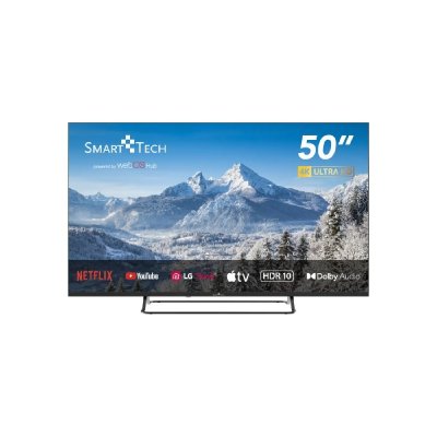 SMART TECH Smart-Tech 50UW02V TV 127 cm (50 ) 4K Ultra HD Smart TV Wifi Noir 260 cd/m&sup2; - Neuf