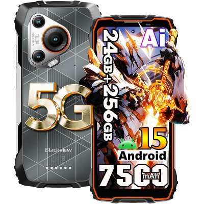 BLACKVIEW Smartphone  24 Go de RAM 256 Go AI DeepSeek ChatGPT Gemini AI 5G 2,4K 120 Hz