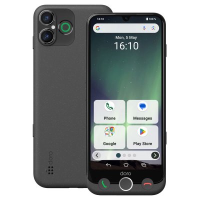 DORO Smartphone  Aurora A30 6.1"" Double Nano SIM 128 Go Graphite
