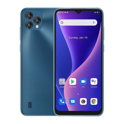 YONIS Smartphone Double SIM 6,5 OS Android 11 T&eacute;l&eacute;phone 4G 4GB+32GB Bleu