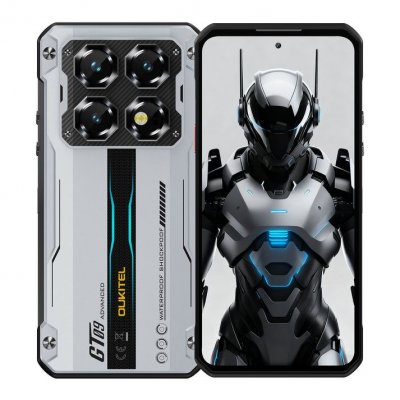 OUKITEL Smartphone robuste  WP60 5G 36Go (12+24) RAM 512Go ROM,7.2"" 120Hz,10000mAh,Argent&eacute;