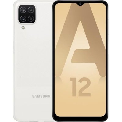 SAMSUNG Smartphone  Galaxy A12 6.5 pouces Double SIM 64 Go Blanc 