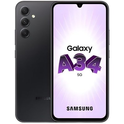 SAMSUNG Smartphone  Galaxy A34 6,6"" 5G Nano SIM 256 Go Noir