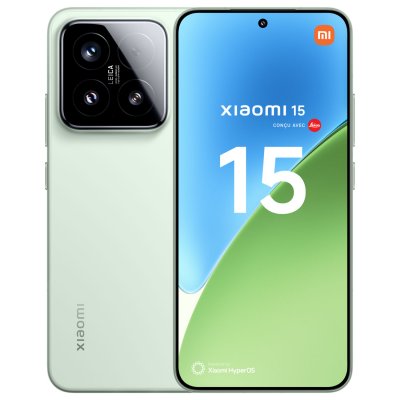 XIAOMI Smartphone  15 6,36"" 5G Double Nano SIM 512 Go Vert con&ccedil;u avec Leica 
