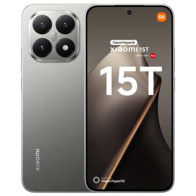 Smartphone Xiaomi 15T 6,83"" 5G Double Nano SIM 256 Go Gris Titane con&ccedil;u avec Leica 