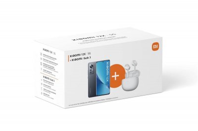 XIAOMI Smartphone  Pack 12X Gris 5G + MI Buds 3