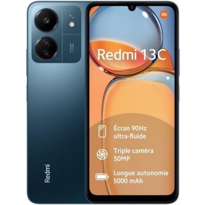 XIAOMI Smartphone  Redmi 13C 6,74"" Double nano SIM 256 Go Bleu Marine