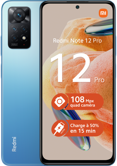 XIAOMI Smartphone  Redmi Note 12 Pro 6,6"" Double nano SIM 128 Go Bleu