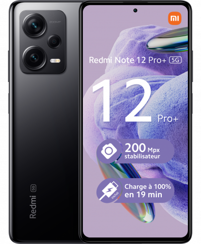 XIAOMI Smartphone  Redmi Note 12 Pro Plus Noir 5G Noir 