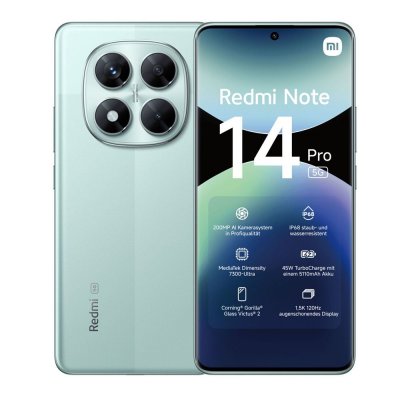XIAOMI Smartphone  Redmi Note 14 Pro 5G 12Go RAM 512Go Vert 