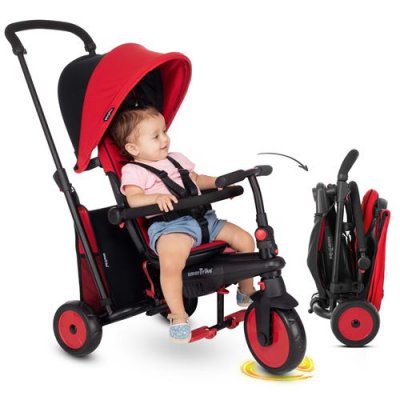 SMARTRIKE  Tricycle Evolutif Pliable STR3 Rouge - R&eacute;f&eacute;rence : 50251533