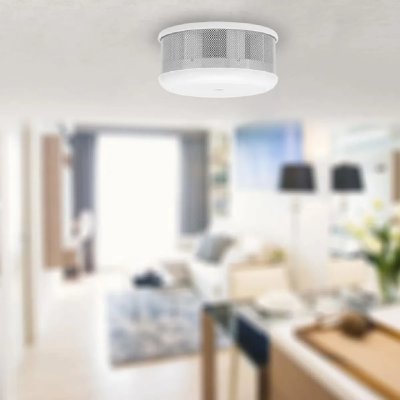 SMARTWARES  Mini d&eacute;tecteur de fum&eacute;e avec batterie lithium 10 ans RM620
