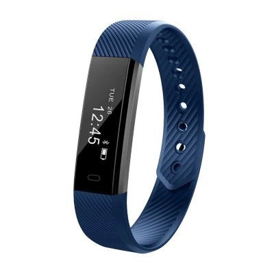 YONIS Smartwatch iOs Android Montre Connect&eacute;e Sport Waterproof Cardio Podom&egrave;tre Bleu -