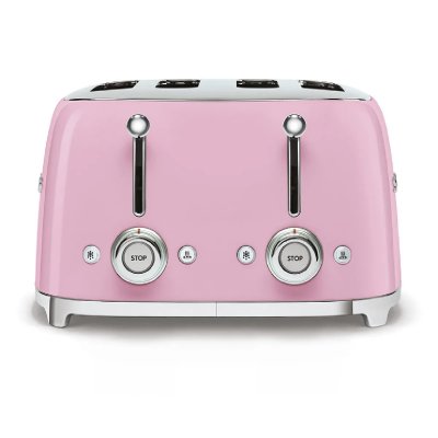 SMEG  770926339 Grille-pain, M&eacute;tal, Rose