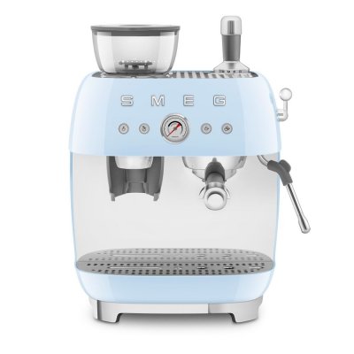 SMEG  EGF03PBEU Machine &agrave; expresso automatique Style 50s Bleu pastel