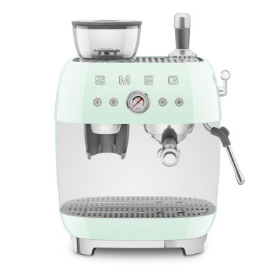 SMEG  EGF03PGEU Machine &agrave; expresso 50s Style Vert pastel