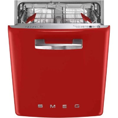 SMEG  Lave vaisselle encastrable 60 cm Ann&eacute;e 50 rouge STFABRD3