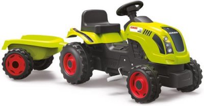 SMOBY  CLASS Tracteur &agrave; p&eacute;dales Farmer XL + Remorque - Vert