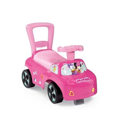 SMOBY  - MINNIE Porteur auto - Fonction Trotteur - Volant Directionnel
