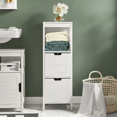 Sobuy SoBuy&reg; FRG127-W Meuble Colonne Meuble Bas de Salle de Bain Armoire Toilette