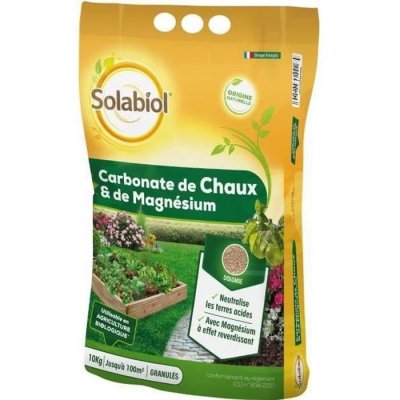 SOLABIOL  SOCHAUX10 Carbonate De Chaux Et De Magn&eacute;sium 10kg, Efficace