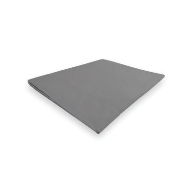 SOLEIL D OCRE SOLEIL d'OCRE Drap plat Camille - Coton percale - 260 x 300 - Gris