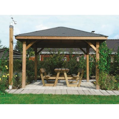SOLID  abri de jardin maisonnette chalet de jardin kiosk 437x437 S7715