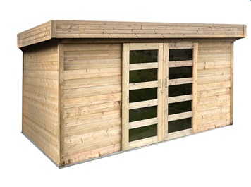 Solid abri de jardin stockholm 28 mm autoclave 3,6 x 2,4 m S8217-1