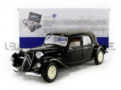 SOLIDO - Citroen-Traction 11 Cv-1937 Voiture Miniature de Collection, 1800903, Noir