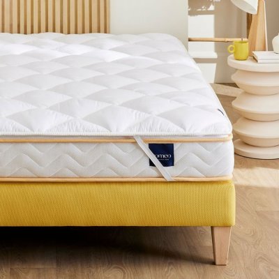 SOMEO  - Surmatelas ouate 600g/m&sup2; S25 200x200 - Blanc
