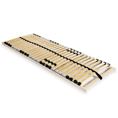 VIDAXL Sommier &agrave; lattes avec 28 lattes 7 zones 90 x 200 cm  n/a