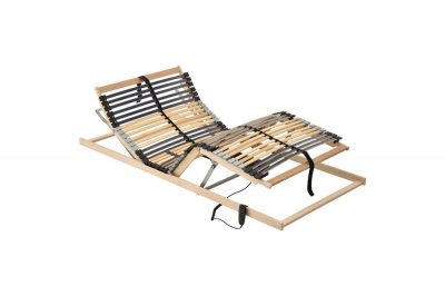 VIDAXL Sommier &agrave; lattes &eacute;lectrique avec 28 lattes 7 zones 100x200 cm