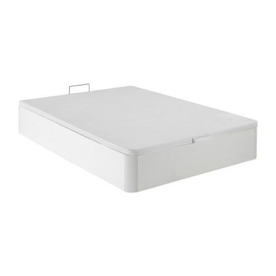 VENTE UNIQUE Sommier coffre 140 x 190 cm - Blanc mat - HESTIA de DREAMEA PLAY