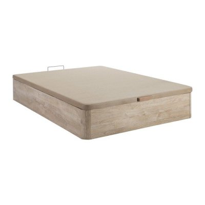 VENTE UNIQUE Sommier coffre 140 x 190 cm - Naturel clair - HESTIA de DREAMEA PLAY