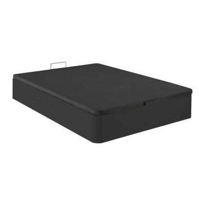 VENTE UNIQUE Sommier coffre HESTIA de DREAMEA PLAY - Noir mat - 160 x 200 cm