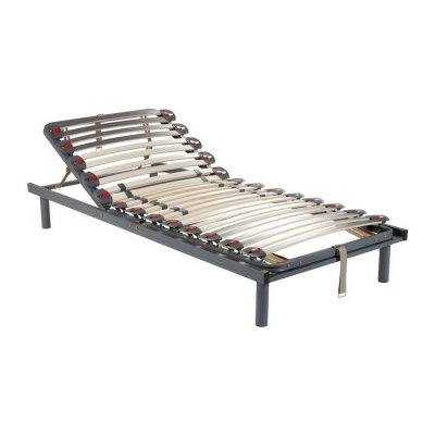 VENTE UNIQUE Sommier de relaxation lattes 3 plans de couchage - 80 x 200 cm - RUOTI de YSMEE