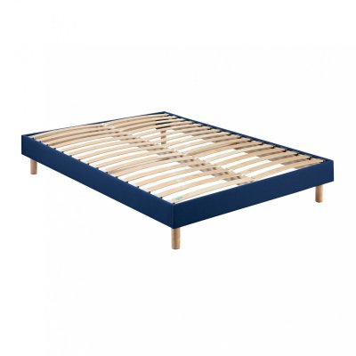 MERINOS Sommier d&eacute;montable  Self Kit - Chin&eacute; Bleu Nuit 140x190