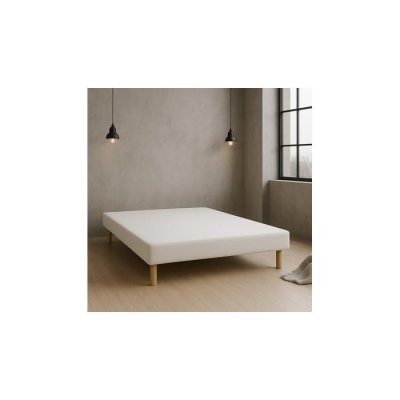 BY SOMMIFLEX Sommier tapissier 140x190cm fabrique en france + pieds - som140x190LG