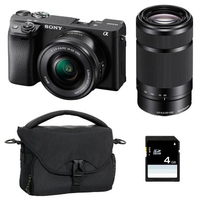 SONY  Alpha 6400 Noir + 16-50 + 55-210 + FT + SD