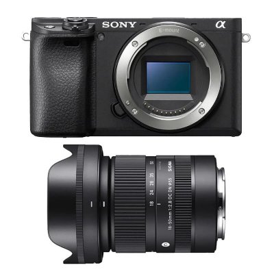 SONY  appareil photo hybride alpha 6400 + sigma objectif 18-50mm f/2.8 dc dn contemporary 