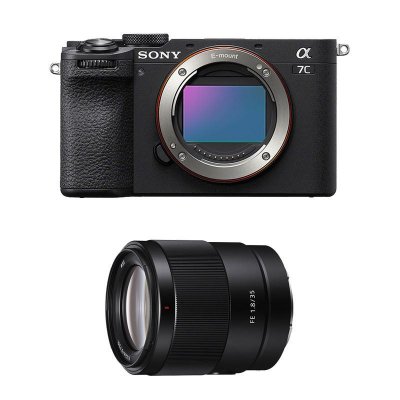 SONY  appareil photo hybride alpha 7c II noir + fe 35mm f/1.8 