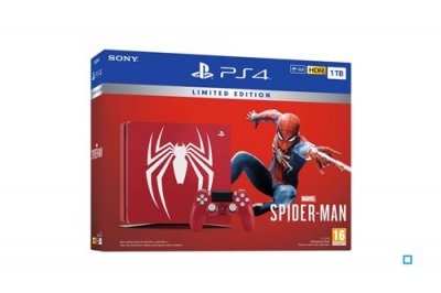 Sony Playstation 4 Slim 1 To Rouge &Eacute;dition Limit&eacute;e + Jeu Spider-Man