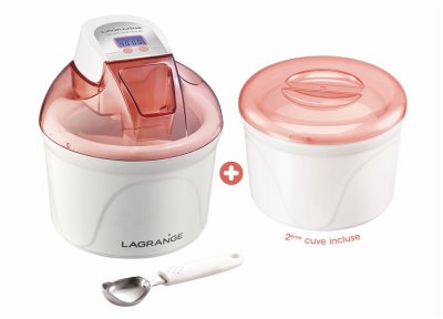 LAGRANGE Sorbeti&egrave;re  Pomelo + 2eme cuve et cuillere glace